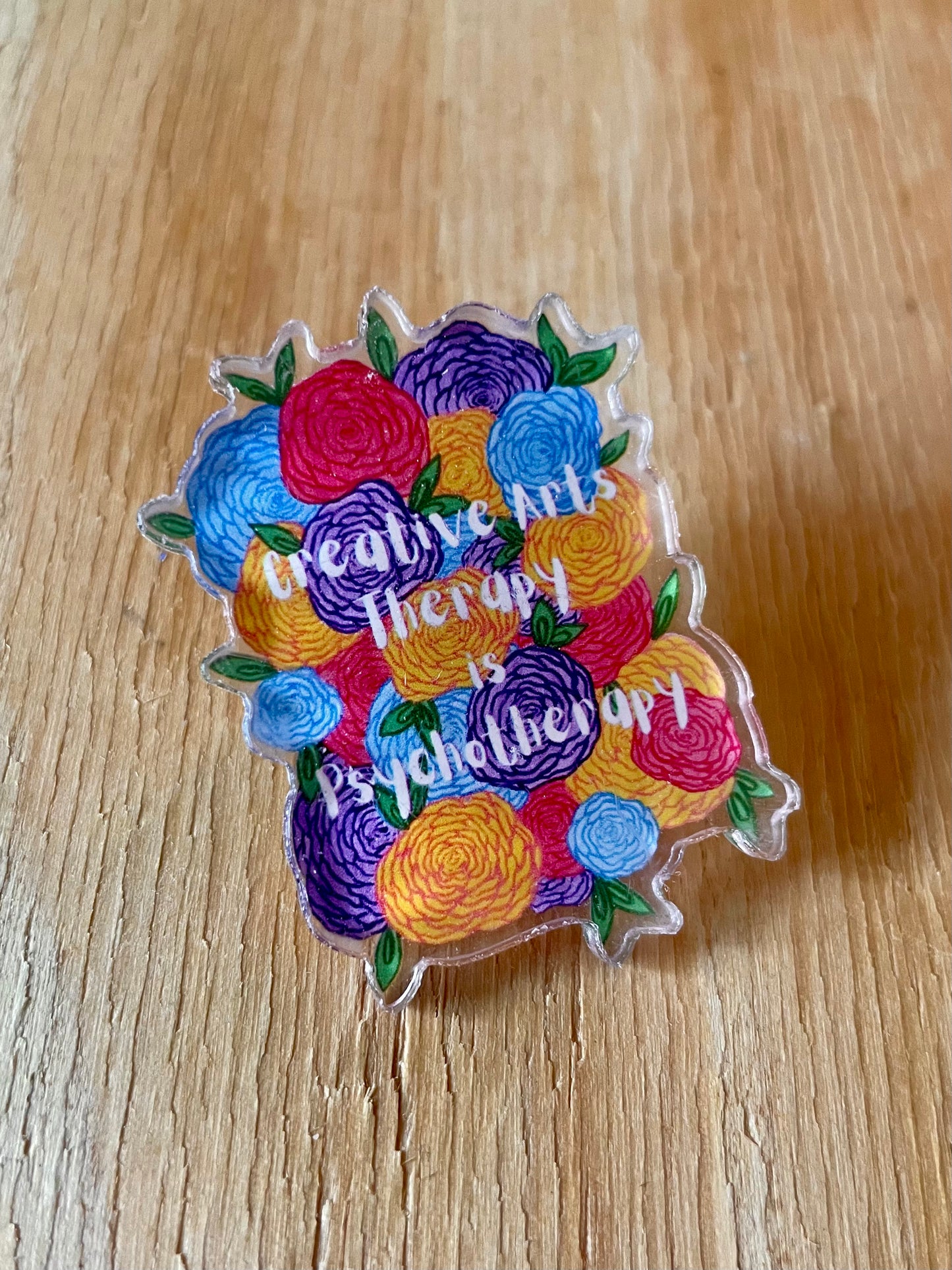 Creative Arts Therapy is Psychotherapy Pin