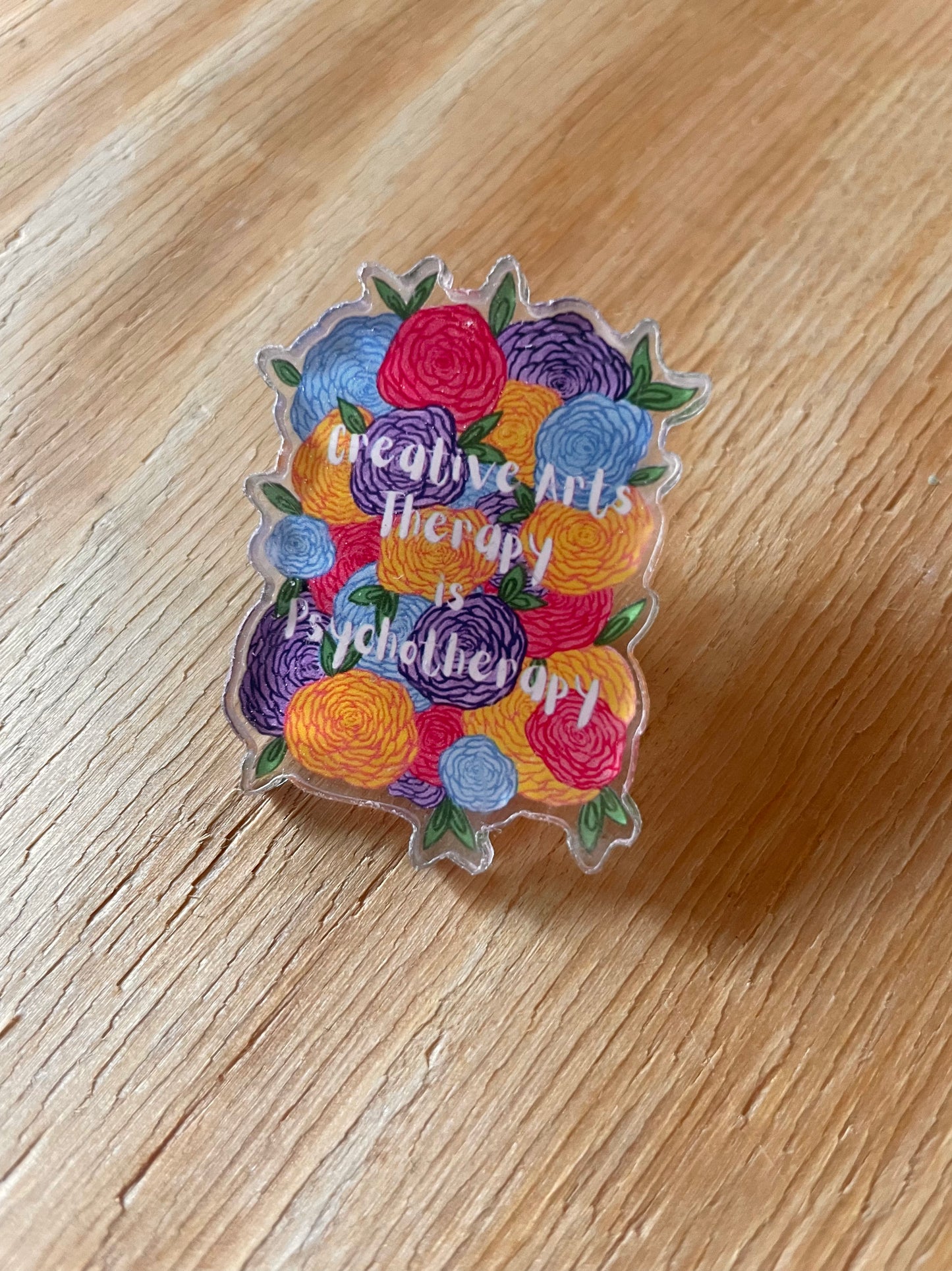 Creative Arts Therapy is Psychotherapy Pin